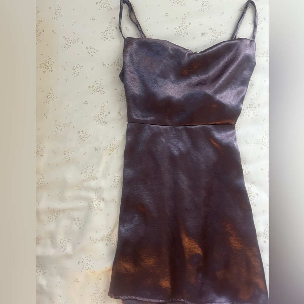 Wild fable satin skater dress